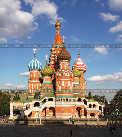 Собор Василия Блаженного. Москва (2012 год). Стоковое фото, фотограф Юрий Кирсанов / Фотобанк Лори