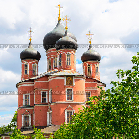 Соборный храм в честь иконы Богородицы, именуемой Донской (Большой собор). Донской монастырь. Москва (2019 год). Стоковое фото, фотограф Александр Щепин / Фотобанк Лори