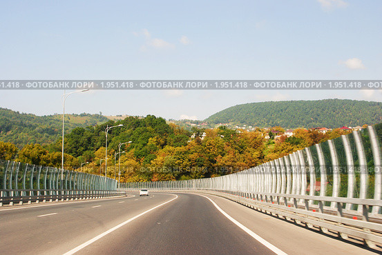 Сочи, объездная дорога (2010 год). Стоковое фото, фотограф Анна Мартынова / Фотобанк Лори