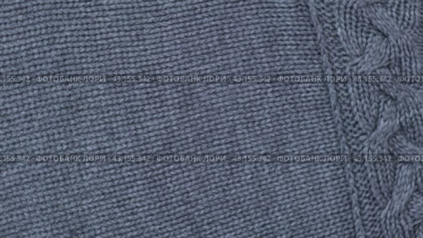 Soft Knitted Woolen Detailed Texture. Natural Fabric Closeup Knit Pattern. Gray Knitwear, Warm Cashmere Surface. Rotation, Macro. Cozy Creamy Textile Background. Clothes Production. Melange Yarn. 4K. Стоковое видео, видеограф Марина Демидюк / Фотобанк Лори