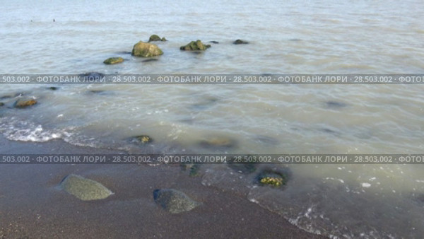 Солнечный день на Каспийском море. Ленкорань, Азербайджан (2017 год). Стоковое видео, видеограф Виктор Карасев / Фотобанк Лори