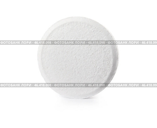 Soluble tablet isolated on white background. Стоковое фото, фотограф Pixel_shot / Фотобанк Лори