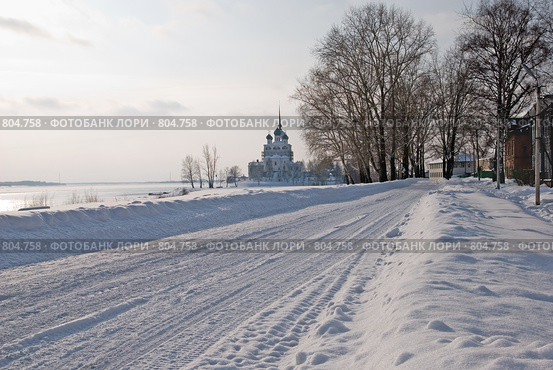 Сольвычегодск. Набережная Козьмы Пруткова (улица Набережная) (2009 год). Стоковое фото, фотограф Румянцева Наталия / Фотобанк Лори