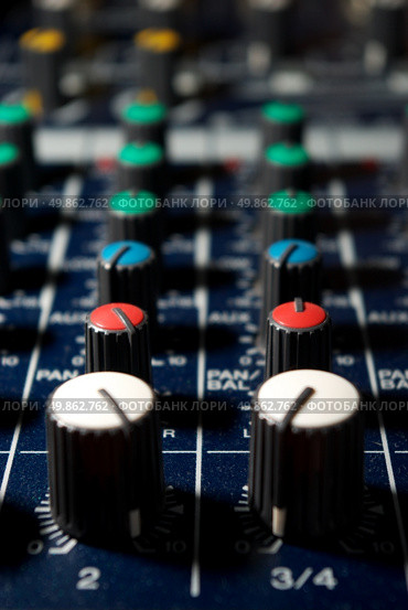 Sound controllers. Element of design. Стоковое фото, агентство Ingram Publishing / Фотобанк Лори