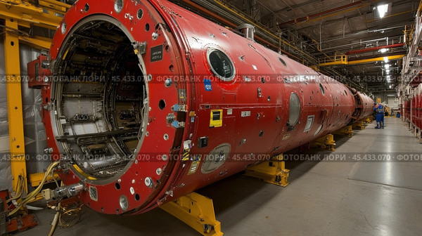 Современная камера химического осаждения из газовой фазы в лаборатории для технологии осаждения тонких пленок. Стоковое AI-изображение, AI-художник ФотоИнтеллект / Фотобанк Лори