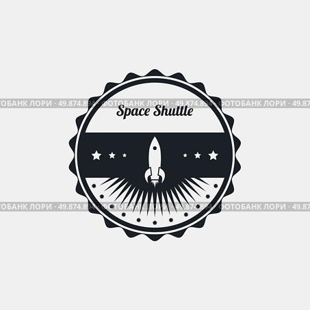 space shuttle rocket theme vector art illustration. space shuttle. Стоковая иллюстрация, агентство Ingram Publishing / Фотобанк Лори