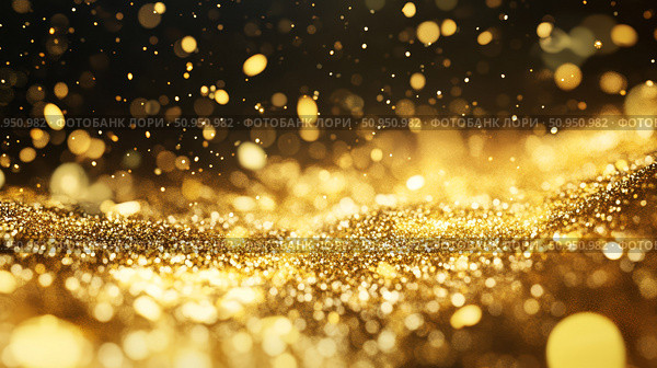 sparkle falling gold glitter ai generated. Стоковое AI-изображение, AI-художник Vectorwin / Фотобанк Лори