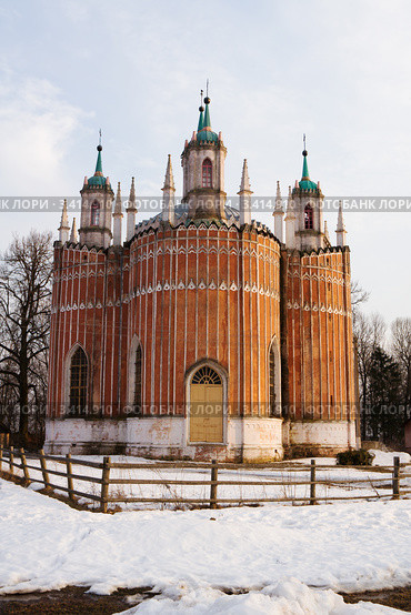 Спасо-Преображенская церковь в селе Красное, Тверская область (2009 год). Стоковое фото, фотограф Солодовникова Елена / Фотобанк Лори