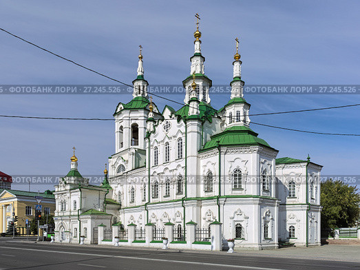 Спасская церковь (Церковь Спаса Нерукотворного Образа) в Тюмени (2016 год). Стоковое фото, фотограф Михаил Марковский / Фотобанк Лори