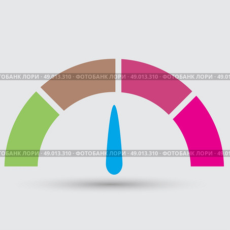 speedometer icon. Стоковая иллюстрация, агентство Ingram Publishing / Фотобанк Лори