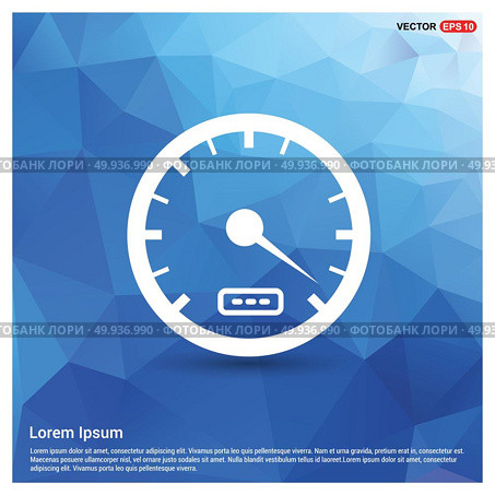 Speedometer Icon - Free vector icon. Стоковая иллюстрация, агентство Ingram Publishing / Фотобанк Лори