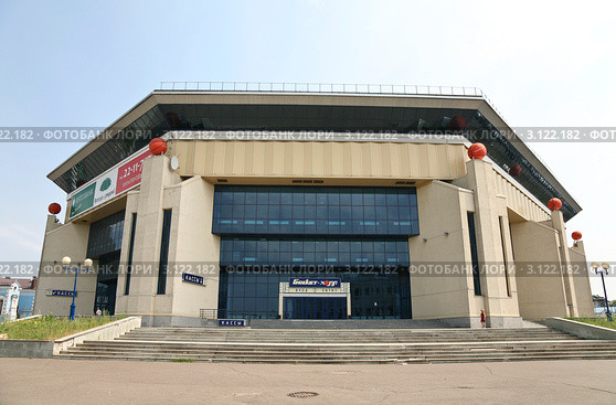 Спортивный комплекс Баскет-холл  в Казани (2010 год). Редакционное фото, фотограф Наталья Волкова / Фотобанк Лори