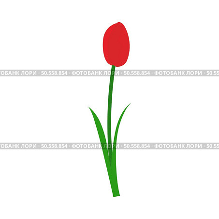 Spring tulip element. Ideal for making colorful summer and spring designs. Vector illustration. Стоковая иллюстрация, агентство Ingram Publishing / Фотобанк Лори