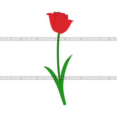 Spring tulip element. Ideal for making colorful summer and spring designs. Vector illustration. Стоковая иллюстрация, агентство Ingram Publishing / Фотобанк Лори