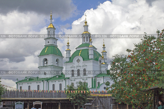 Сретенский Собор Храм Сретения Господня город Ялуторовск. Стоковое фото, фотограф Людмила Ефимова / Фотобанк Лори