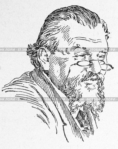 Старинная дореволюционная карточка. Антонович Максим Алексеевич. Стоковое фото, фотограф Игорь Низов / Фотобанк Лори