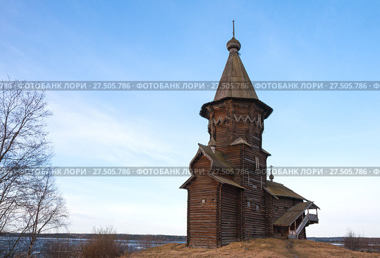 Старинная Успенская церковь в Кондопоге (2013 год). Стоковое фото, фотограф Юлия Бабкина / Фотобанк Лори