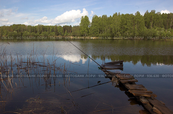 Старый пирс для рыбалки. Стоковое фото, фотограф Акимов Александр / Фотобанк Лори