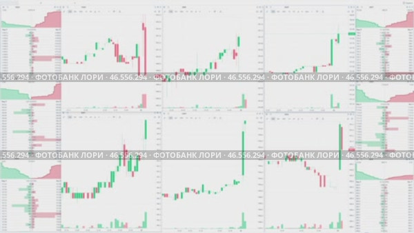 Stock market trading monitor. Стоковая анимация, аниматор Михаил Коханчиков / Фотобанк Лори