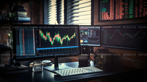 stocks finance data ai generated. Стоковое AI-изображение, AI-художник Vectorwin / Фотобанк Лори