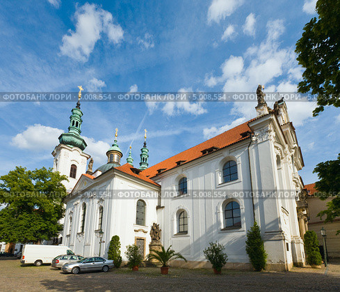 Страговский монастырь в Праге, Чехия (2011 год). Стоковое фото, фотограф Юрий Брыкайло / Фотобанк Лори