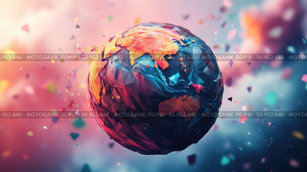 streams flowing planet ai generated. Стоковое AI-изображение, AI-художник Vectorwin / Фотобанк Лори