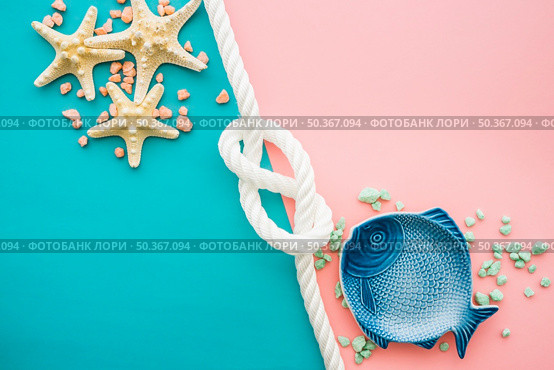 summer composition with blue fish starfish. Стоковое фото, агентство Ingram Publishing / Фотобанк Лори