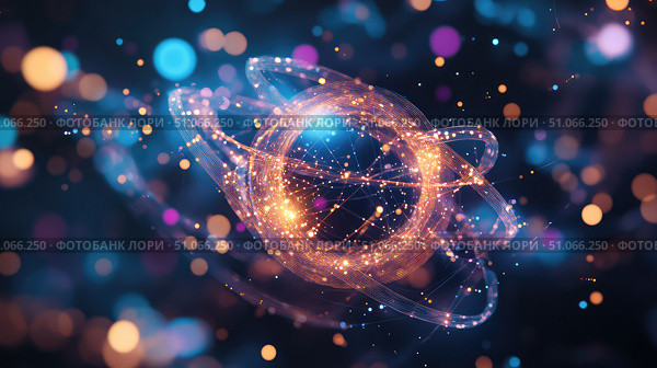 superposition stretching quantum particle ai generated. Стоковое AI-изображение, AI-художник Vectorwin / Фотобанк Лори
