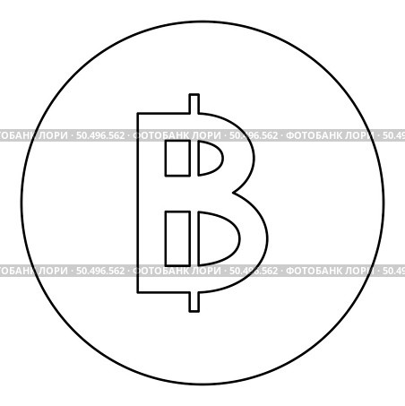 Symbol Baht Thailand money cash currency sign icon in circle round black color vector illustration image outline contour line thin style simple. Symbol Baht Thailand money cash currency sign icon in circle round black color vector illustration image outline contour line thin style. Стоковая иллюстрация, агентство Ingram Publishing / Фотобанк Лори