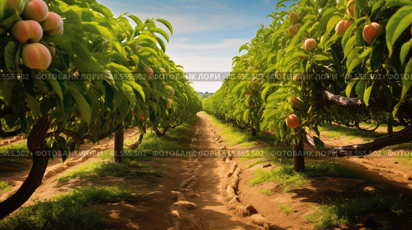 symptoms peach leaf curl ai generated. Стоковое AI-изображение, AI-художник Vectorwin / Фотобанк Лори