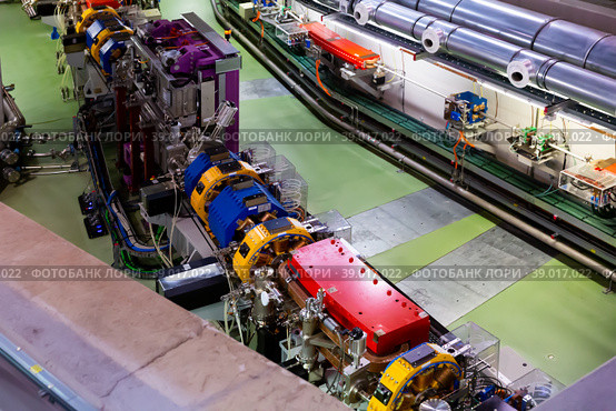 Synchrotron accelerator tunnel in synchrotron building. Стоковое фото, фотограф Яков Филимонов / Фотобанк Лори