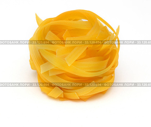 Tagliatelle nest. Стоковое фото, фотограф Tatjana Urosevic / PantherMedia / Фотобанк Лори