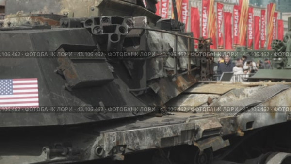 Tank m1a1 Abrams (2024 год). Редакционное видео, видеограф Потийко Сергей / Фотобанк Лори