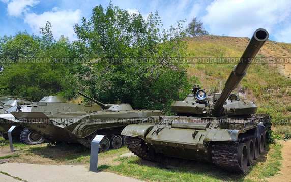Танк Т-62 М, Аксайский военно-исторический музей, Ростовская область. Редакционное фото, фотограф Ирина / Фотобанк Лори