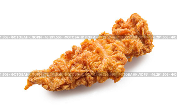 Tasty nugget on white background. Стоковое фото, фотограф Pixel_shot / Фотобанк Лори