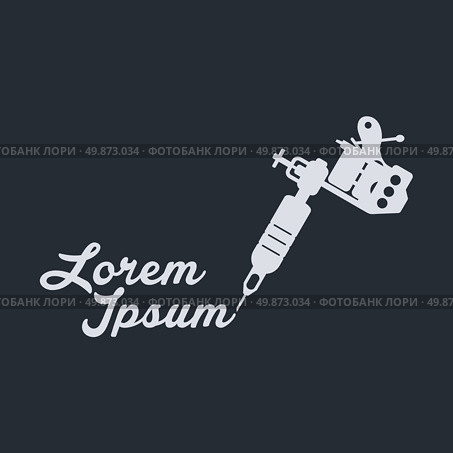 tattoo machine theme. tattoo machine art theme vector art illustration. Стоковая иллюстрация, агентство Ingram Publishing / Фотобанк Лори