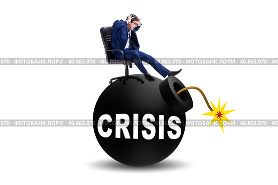 Tax concept with exploding bomb. Стоковое фото, фотограф Elnur / Фотобанк Лори