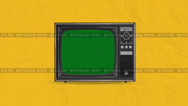 Телевизор с зелёным экраном. Стоковая анимация, аниматор Максим Камкин / Фотобанк Лори