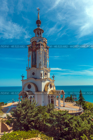 Temple-lighthouse of St. Nicholas the Wonderworker, Crimea (2021 год). Редакционное фото, фотограф Анна Кривицкая / Фотобанк Лори