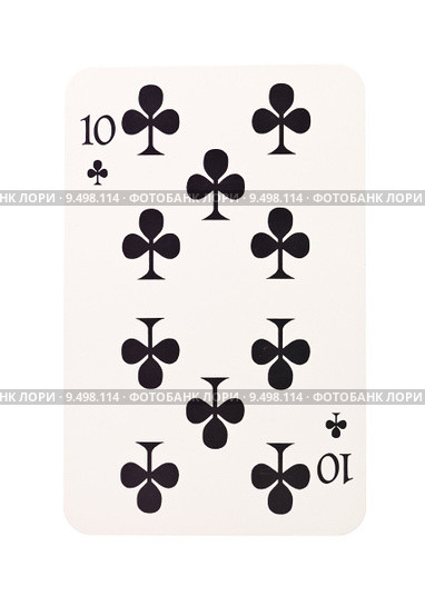 Ten of clubs. Стоковое фото, фотограф Lisa Wahman / PantherMedia / Фотобанк Лори