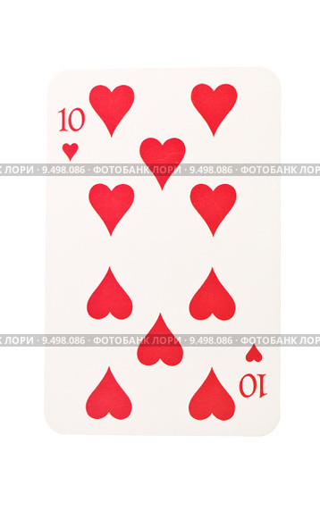 Ten of Hearts. Стоковое фото, фотограф Lisa Wahman / Smarterpix / Фотобанк Лори