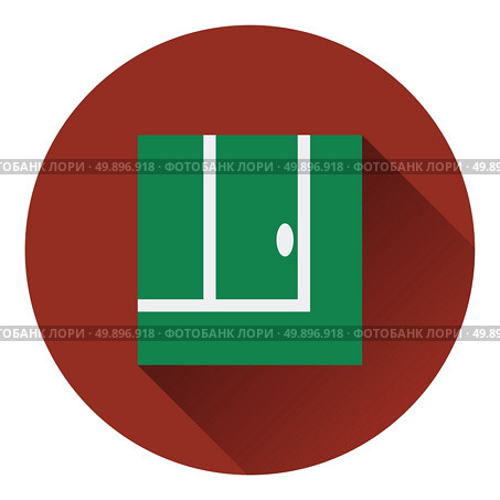 Tennis replay ball in icon. Flat color design. Vector illustration. Стоковая иллюстрация, агентство Ingram Publishing / Фотобанк Лори
