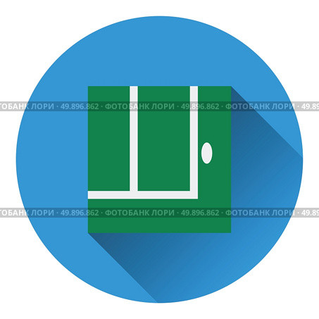 Tennis replay ball out icon. Flat color design. Vector illustration. Стоковая иллюстрация, агентство Ingram Publishing / Фотобанк Лори