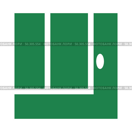 Tennis Replay Ball Out Icon. Flat Color Design. Vector Illustration. Стоковая иллюстрация, агентство Ingram Publishing / Фотобанк Лори