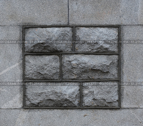 Textured gray stone block wall pattern isolated on white background. Стоковое фото, фотограф Елена  Попкова / Фотобанк Лори
