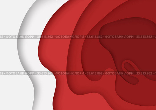 The abstract Biology concept. Paper cut effect. Стоковая иллюстрация, иллюстратор Анастасия Филиппова / Фотобанк Лори