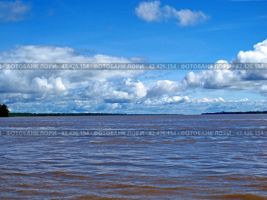 The Amazon river in Peru, South America (2011 год). Стоковое фото, фотограф Сергей Стрелков / Фотобанк Лори