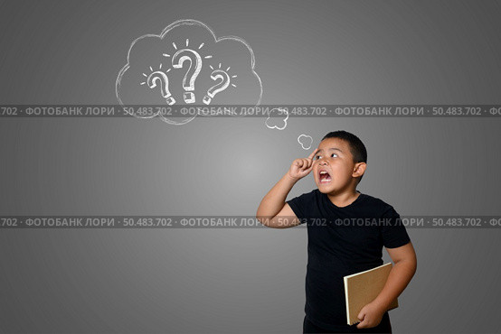 The boy is confused, not knowing where to go. Стоковое фото, агентство Ingram Publishing / Фотобанк Лори