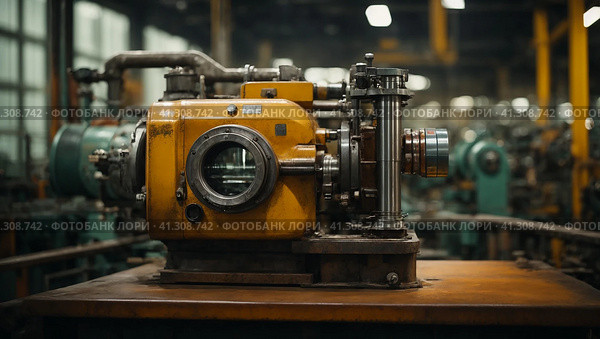 The concept of the industry. equipment at the factory. Стоковое AI-изображение, AI-художник Степан Хаджи / Фотобанк Лори
