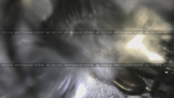 The dishwasher's function is to clean soiled dishes. The dishwasher uses a forceful stream of water to clean the dishes. A powerful jet of pressurized water removes the dirt from the dishes. Стоковое видео, видеограф Скрипачев Антон / Фотобанк Лори